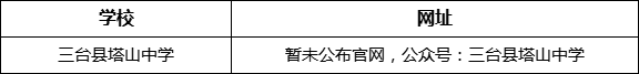 綿陽市三臺縣塔山中學網(wǎng)址是什么？