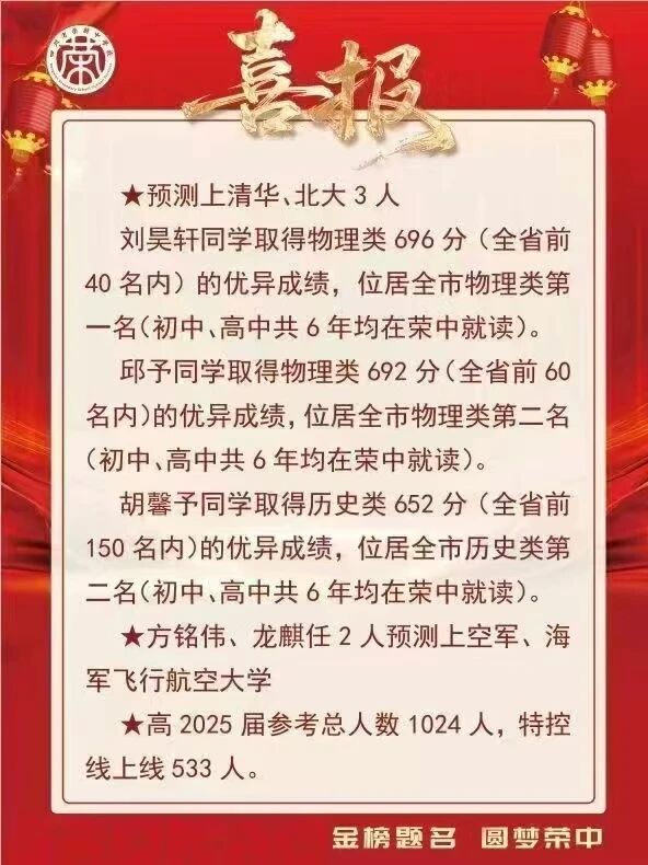 2026年自貢市四川省榮縣中學(xué)校升學(xué)率怎么樣？